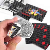 Vente en gros de cartes à jouer pour adultes de haute qualité, personnalisées, écologiques, à coins carrés, recyclables, jeu de cartes de poker, famille