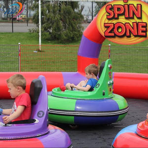 Attraction de parc d'attractions et de fête foraine : Voiture tamponneuse gonflable UFO à tir laser, zone de rotation, pour enfants, thème glace et neige - Product Image 6