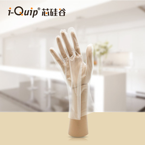Gants jetables en CPE transparents résistants à l'huile Silicon Valley C5856 pour cuisines - Product Image 5