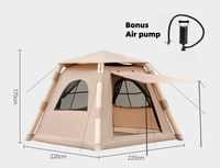 Tente pneumatique de luxe en gros tente de voiture en tissu Oxford imperméable personnalisée pour le glamping pour l'extérieur