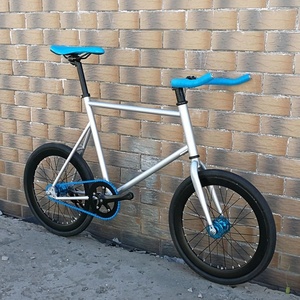 Bicyclette à pignon fixe de 20 pouces à vitesse unique <span class=keywords><strong>BMX</strong></span> avec cadre en acier à haute teneur en carbone Mini vélo - Product Image 4