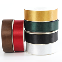 Ruban en satin polyester tissé personnalisé, pailleté, doré, large, double face, multicolore, mode, luxe, 9mm-38mm, durable, imprimé sur mesure