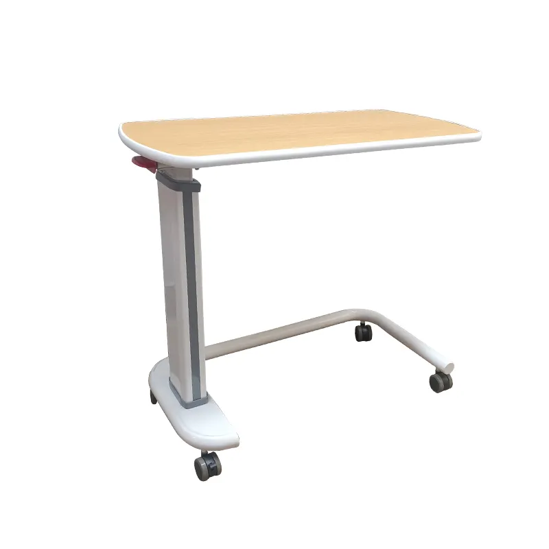 高さ調節可能な病院ワード家具ベッドサイドテーブル患者のための医療用モバイルオーバーベッドダイニングテーブル