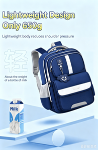 2026 New British Style Waterproof Softback Student <b>Backpack</b> <b>Large</b> Capacity School Bookbag for Boys Girls Grades 1-6 - Product Image 5