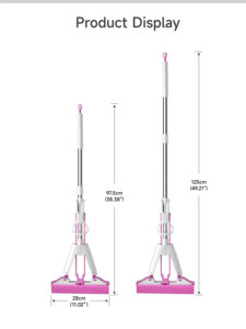 Serpillère triangulaire auto-essoreuse Realida 28 cm, éponge télescopique à haute absorption pour le nettoyage des coins - Product Image 6