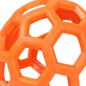 Juguetes para masticar para perros con forma de esfera hueca, pelota de plástico TPR con campana, juguete duradero para mascotas para Teddy, Shiba Inu, Golden Retriever - Product Image 3