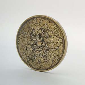 Pièce de métal 3D personnalisée gravée souvenir en laiton cadeau logo défi personnalisé - Product Image 3