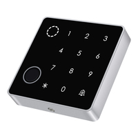 Teclado de Acceso con Huella Digital y Contraseña, Cuadrado de 86*86 mm, DC12V, Desbloqueo por Aplicación, WiFi Tuya, IP66, Resistente al Agua