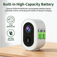 Caméra de surveillance extérieure sans fil Tuya Smart, alimentée par énergie solaire, 1080P, reconnaissance d'image IA, vision nocturne, alarme périmétrique de sécurité