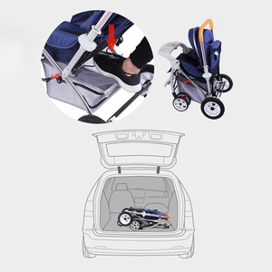 Chaude maman bébé 0-36 mois facile pousser voyage landau <span class=keywords><strong>poussette</strong></span> pliable peut s'asseoir et dormir avec poignée de poussée réversible - Product Image 3