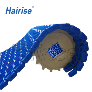 Plastik taşıma Har7920 serisi gömme ızgara dönüm plastik modüler konveyör bant - Product Image 1