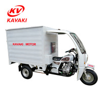 KAVAKI Nuevo Triciclo de Carga Pesada de 1200 kg, Triciclo Cerrado de Tres Ruedas / Motocicleta Triciclo de Carga de 3 Ruedas
