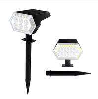 Lampe solaire pour pelouse, projecteur LED 108/50 avec chargement USB