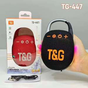 ลำโพง TG447บลูทูธไร้สายขนาดเล็กสำหรับเล่นกีฬาดีไซน์คลาสสิกพกพาได้กลางแจ้งลำโพงกันน้ำ RGB LED ให้แสงสว่าง <span class=keywords><strong>CLIP4</strong></span> - Product Image 3