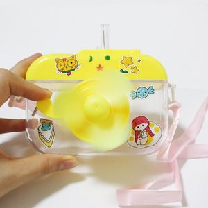 Mini Ventilador de Mano Promocional de Plástico Barato 2024, Sin Batería, Botella de Agua de Plástico con Cámara, Mini Regalos - Product Image 4