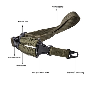 DFR1212 Correa trenzada de nailon al por mayor, accesorios de caza, kit de correa de liberación rápida para arma, correa de un punto para exteriores - Product Image 4