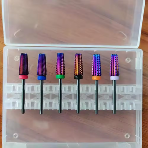 Hot Carbide 5 trong 1 Nail bit công cụ làm móng chân Kit tùy chỉnh lớp biểu bì lốc xoáy Tungsten Nail bit - Product Image 5