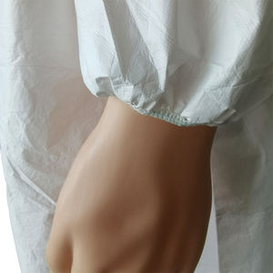 ชุดผ้าไมโครไฟเบอร์แบบใช้แล้วทิ้ง,ชุดป้องกันวัตถุอันตรายสีขาวกันน้ำคลุมรอบเครื่องแบบผ้าไมโครไฟเบอร์แบบใช้แล้วทิ้ง - Product Image 4