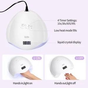Lampe à ongles UV LED professionnelle 48W, sécheuse rapide pour gel, avec 4 minuteurs, capteur automatique et écran LCD - Product Image 2
