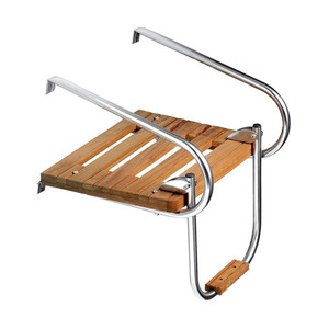 Plataforma de Baño de Teca para Productos Marinos con Escalera, Plataforma de Baño de Teca de Acero Inoxidable 316 para Barcos con Motores Interiores/Exteriores - Product Image 6