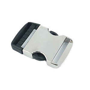 Hebilla de liberación lateral de aleación de zinc de 38 mm plateada para bolsos, duradera y resistente al desgaste - Product Image 3