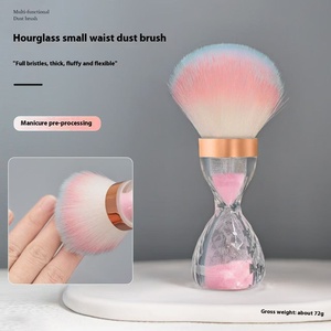 Makeup Nail Art <b>Brush</b> Set Hourglass Plastic Handle Synthetic Hair Powder Remover <b>Dust</b> Cleaning <b>Brush</b> for Salon Manicure Tool - Product Image 3