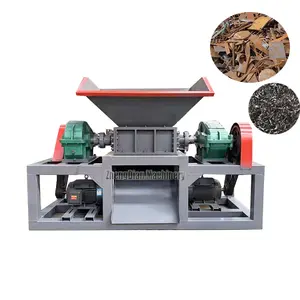 Used truck tyre shredder/plastic cardboard shredder/plant material shredder