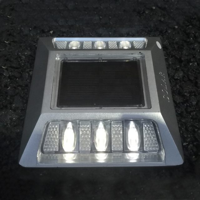 reflector marker embedded sidewalks traffic road reflective led solar stud flashing light