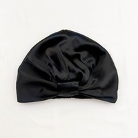 Gorro de Dormir de Seda de Morera 100%, 22 Momme, Doble Capa, Ajustable, con Certificación OEKO-TEX, Gorro de Seda 100% de Lujo