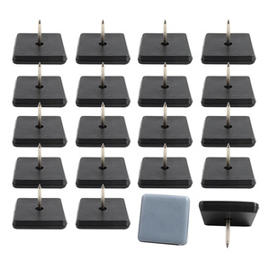 Cursori per mobili, mobili <span class=keywords><strong>blu</strong></span> scivola con unghie, unghie 25*25mm su mobili plantare per sedie per un facile spostamento su moquette, piastrelle - Product Image 1