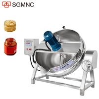 Marmite de cuisson basculante à double enveloppe avec agitateur pour sauces à l'ail haché/sauces chili, capacité 100L-600L