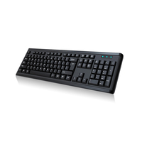 New Listing 104 Keycaps Wired Black Keyboard for Computer Laptop Office Key Board