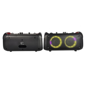 Double haut-parleur de bureau de fête portable, lumière arc-en-ciel, cercle lumineux LED rvb de 4 pouces avec basse <span class=keywords><strong>echo</strong></span> RX-4207C - Product Image 4