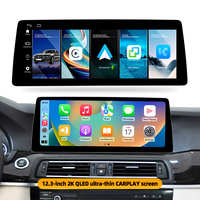 Écran QLED 2K ultra-fin de 12,3 pouces Système LINUX CARPLAY Android AUTO Lecteur audio de voiture pour BMW Série 5 GT F10 F11 2011 2017 CIC NBT