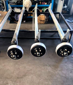 Essieu <span class=keywords><strong>de</strong></span> remorque à arbre <span class=keywords><strong>de</strong></span> <span class=keywords><strong>torsion</strong></span>, suspension <span class=keywords><strong>de</strong></span> remorque <span class=keywords><strong>pour</strong></span> chevaux, essieu abaissé avec freins électriques - Product Image 2