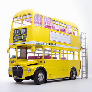 Camion mobile de nourriture de 9 pieds de camion de restauration avec la barre mobile de caravane d'autobus électrique de cuisine complète - Product Image 4