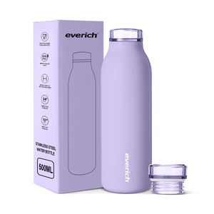 Botella de Agua Aislada de Acero Inoxidable de Doble Pared con Sellado al Vacío de 500 ml, Resistente, para Viajes y Aventuras al Aire Libre - Product Image 4