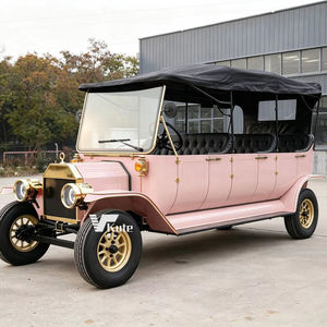 Voiture électrique vintage de luxe 48V à batterie au plomb, 8 places, voiture de tourisme classique antique, voiture de mariage pour complexe hôtelier - Product Image 1