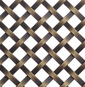 Premium Antique Brass Decorative Woven Metal <b>Mesh</b> High Density Flat <b>Wire</b> - Product Image 4