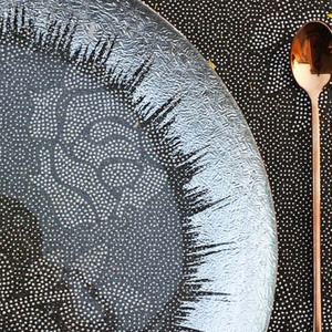 Design moderno di alta qualità argento oro trasparente <span class=keywords><strong>vetro</strong></span> piastre di 33cm di <span class=keywords><strong>dimensioni</strong></span> per matrimoni e feste ordine minimo 100 pezzi - Product Image 3