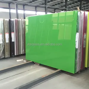 Black red white back painted glass lacquered glass panels from colored float glass for wall furniture