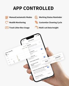 <span class=keywords><strong>PETKIT</strong></span> Contrôle automatique par application Toilette pour chat Boîte à <span class=keywords><strong>litière</strong></span> pour chat autonettoyante avec purificateur d'air en spray - Product Image 6