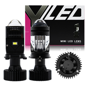 Phare de voiture LED Y3 12V 240W 6000K avec mini-lentille projecteur H4 10000 Lumens, ajustement universel - Product Image 2