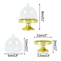 QY Kuchen Display Rack Geburtstags feier Dekoration transparente Kuchen Abdeckung Mini Süßigkeiten Dessert Rack