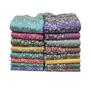 Premium Quality Organic Eco-Friendly Medium Weight Banarasi Brocade Jacquard Silk Fabric for <b>Bridal</b> Lehenga Saree Manufacturing - Product Image 1