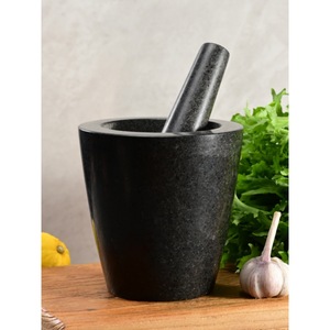 Stone Garlic Mortar And Pestle Manual Grinder For Herb Spice Crushing Durable Kitchen Tool - Product Image 2