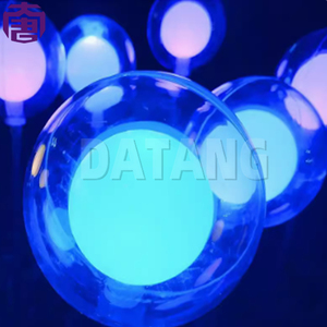 Lampe à boule LED en tube d'acier inoxydable de 75 cm de hauteur et 8 cm de diamètre, pour intérieur et extérieur, mariage, Noël, décorations solaires de jardin - Product Image 4