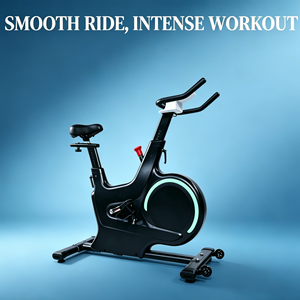 Nouveau vélo d'appartement à résistance magnétique intelligente, cadre en acier, affichage numérique, transmission par courroie, capacité 100 kg, pour usage domestique - Product Image 1
