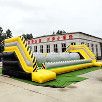 Terrain de jeux gonflable balle sautante essuyer les jeux de balle d'obstacle jeux de cours balles rebondissantes pour les installations de divertissement