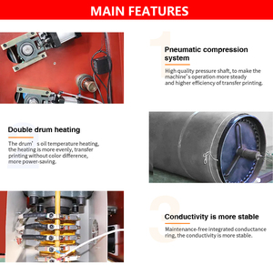 Thăng Hoa Quay Vải Bảng Vải Dây Buộc Nhãn Phim Lăn Truyền Nhiệt Máy In - Product Image 3